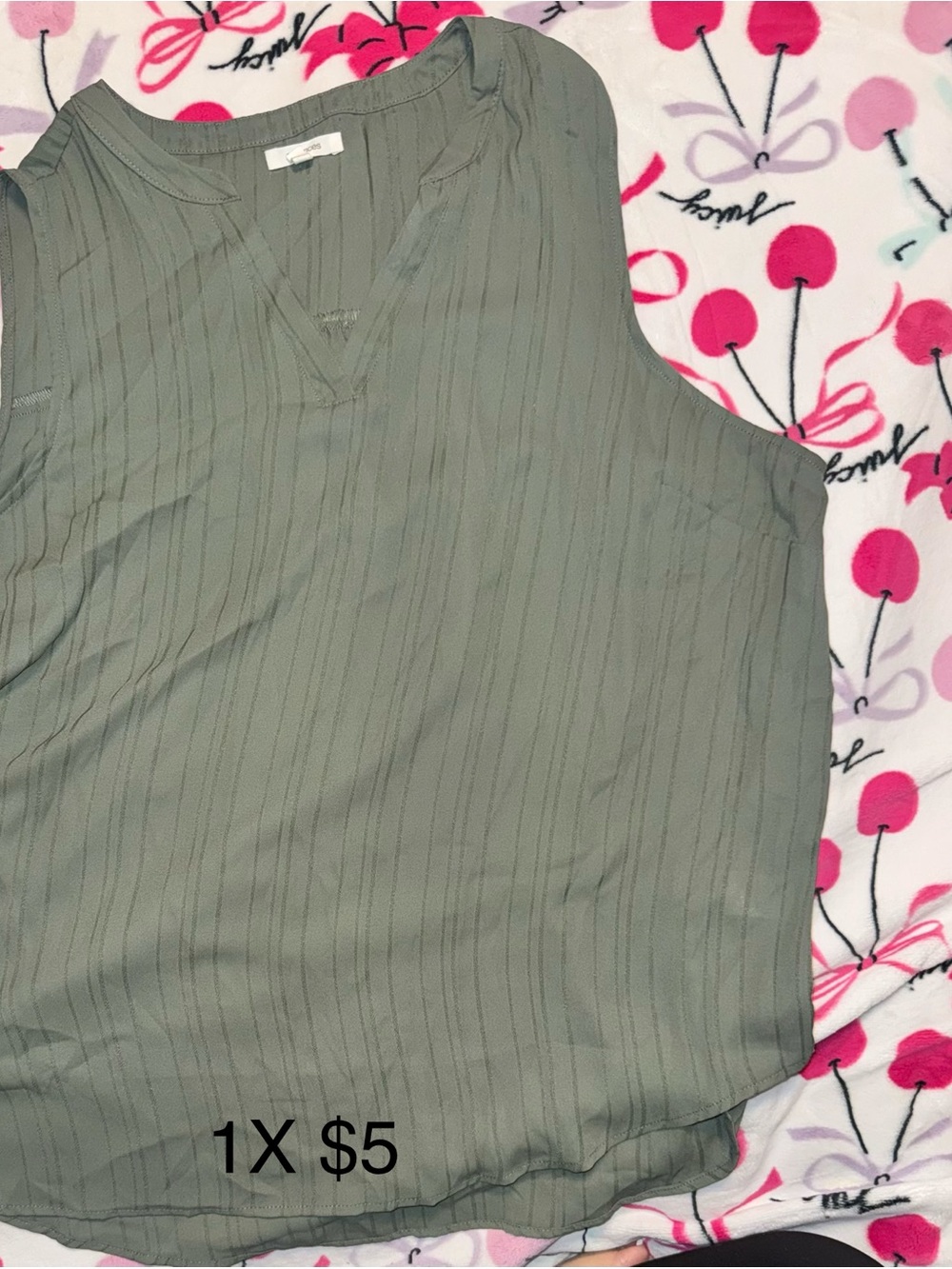 Lot of two Maurices Sleeveless V-Neck Womenβs Top 1X